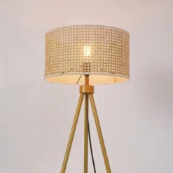 60" Sandy Faux Wood Floor Lamp With Rattan Shade - Globe Electric 14 60" Sandy Faux Wood Floor Lamp With Rattan Shade - Globe Electric -Home Decoration GUEST e0f2efbd 82ff 4a78 9120 9afbd36e49f4