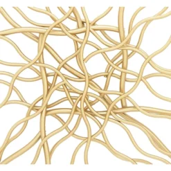 Set Of 2 Metal Geometric Branch Inspired Wall Decors Gold/Silver - Olivia & May -Home Decoration GUEST e12bf7e5 601e 420a ae5f 211d6ea6f5bf