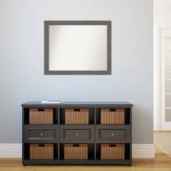 32" X 26" Non-Beveled Rustic Plank Gray Narrow Wall Mirror - Amanti Art 13 32" X 26" Non-Beveled Rustic Plank Gray Narrow Wall Mirror - Amanti Art -Home Decoration GUEST e14619f4 4711 4986 8700 0c30479c5655