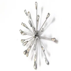 (Set Of 3) 10" X 10" Acrylic Burst Wall Decor - Stratton Home Décor