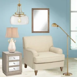 360 Lighting Dawson Traditional Pharmacy Floor Lamp 55" Tall Brass Metal Adjustable Boom Arm Dome Head For Living Room Reading Bedroom Office -Home Decoration GUEST e1bc0a7a 14cd 409d aade 2cdbc8909a56