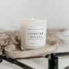 Sweet Water Decor Cashmere And Vanilla 11oz White Jar Candle