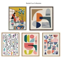 18" X 24" Sylvie Music Notes Framed Canvas Wall Art By Rachel Lee Natural - Kate And Laurel -Home Decoration GUEST e2c43a05 c9c7 4272 9583 d4b06656b1ce