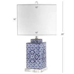23" Choi Chinoiserie Table Lamp (Includes LED Light Bulb) Blue - JONATHAN Y 7 23" Choi Chinoiserie Table Lamp (Includes LED Light Bulb) Blue - JONATHAN Y -Home Decoration GUEST e36bd041 b6b0 4ea6 8e5e 30a2e2bbc270