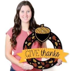 Big Dot Of Happiness Give Thanks - Outdoor Thanksgiving Party Decor - Front Door Wreath 13 Big Dot Of Happiness Give Thanks - Outdoor Thanksgiving Party Decor - Front Door Wreath -Home Decoration GUEST e3ae7f34 aa20 4119 87d2 2f698ed141ef