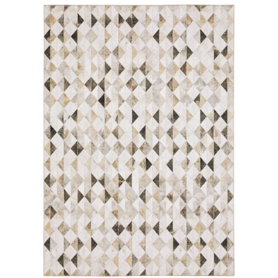 Marcel Geometric Animal Print Area Rug Beige/Brown - Captiv8e Designs 13 Marcel Geometric Animal Print Area Rug Beige/Brown - Captiv8e Designs - Image 11