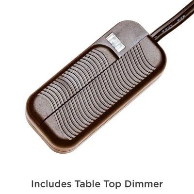 Kathy Ireland Amor Traditional Table Lamp 26" High Bronze Alabaster With Table Top Dimmer Champagne Glass Shade For Bedroom Living Room Bedside Office 7 Kathy Ireland Amor Traditional Table Lamp 26" High Bronze Alabaster With Table Top Dimmer Champagne Glass Shade For Bedroom Living Room Bedside Office - Image 5