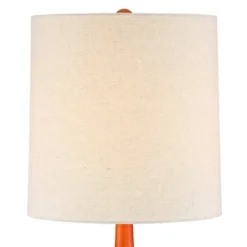 360 Lighting Andi Modern Mid Century Table Lamps 24 1/2" High Set Of 2 Hammered Brown Ceramic Red Oak Off White Shade For Bedroom Living Room Desk 9 360 Lighting Andi Modern Mid Century Table Lamps 24 1/2" High Set Of 2 Hammered Brown Ceramic Red Oak Off White Shade For Bedroom Living Room Desk -Home Decoration GUEST e442a153 5440 47fd 85e5 34327ee5ac37