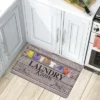 World Rug Gallery Laundry Room Standing Mat -Home Decoration GUEST e4579c29 d7ee 4d9d 803e c673c8a42d92