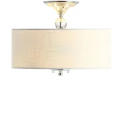 15" Metal/Crystal Marc Semi Flush Mount (Includes Energy Efficient Light Bulb) - JONATHAN Y 13 15" Metal/Crystal Marc Semi Flush Mount (Includes Energy Efficient Light Bulb) - JONATHAN Y -Home Decoration GUEST e6233286 ff73 4112 b939 00238024e311
