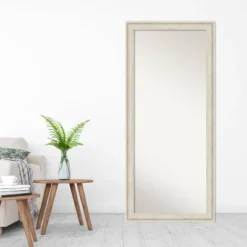 29" X 65" Regal Framed Full Length Floor/Leaner Mirror Birch Cream - Amanti Art -Home Decoration GUEST e6e81b63 94b6 49d2 a5d9 862ac7b8b83d