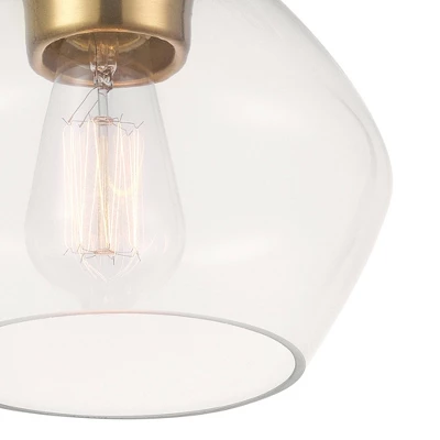 Harrow 1-Light Semi-Flush Mount Ceiling Lighting With Clear Glass Shade - Globe Electric 5 Harrow 1-Light Semi-Flush Mount Ceiling Lighting With Clear Glass Shade - Globe Electric - Image 3
