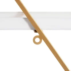 30.5" X 31.75" Daxton Wood And Metal Wall Shelf White - Kate & Laurel All Things Decor -Home Decoration GUEST e842f86c fe4e 496d b72c b1a3453c93af