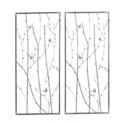 Metal Bird Wall Decor Set Of 2 Black - Olivia & May 9 Metal Bird Wall Decor Set Of 2 Black - Olivia & May -Home Decoration GUEST e9190ee2 1256 4418 995e 24498a955035