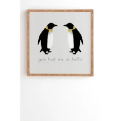Orara Studio Penguin Quote Bamboo Framed Wall Art - Deny Designs 7 Orara Studio Penguin Quote Bamboo Framed Wall Art - Deny Designs -Home Decoration GUEST ea0c6466 9157 497d b44d a5721f2572c5