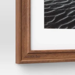 Wood Matted Wall Frame Midtone Woodgrain - Threshold™ -Home Decoration GUEST ea4dc0e7 34f6 44b1 a2f8 b444f2ee2d11