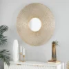 Contemporary Iron Metal Starburst Wall Mirror Gold - CosmoLiving By Cosmopolitan -Home Decoration GUEST eb1ef3f6 eda9 4a70 be34 de4a87734c81