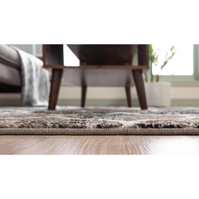 Unique Loom Trellis Frieze Rounded Area Rug 4 Unique Loom Trellis Frieze Rounded Area Rug - Image 2