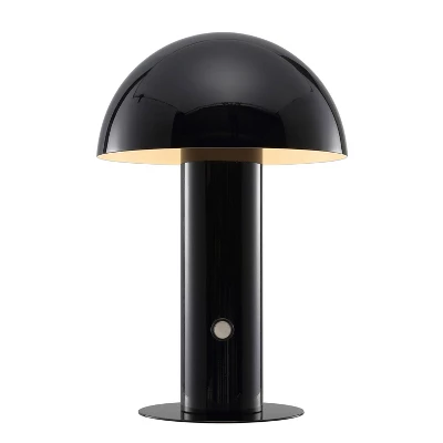 10.75" Boletus Contemporary Bohemian Rechargeable/Cordless Iron LED Mushroom Table Lamp - JONATHAN Y 12 10.75" Boletus Contemporary Bohemian Rechargeable/Cordless Iron LED Mushroom Table Lamp - JONATHAN Y - Image 10