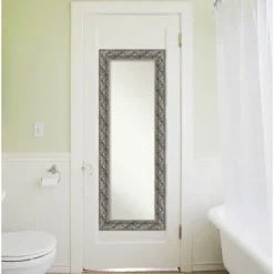 20" X 54" Non-Beveled Silver Luxor Wood On The Door Mirror - Amanti Art 13 20" X 54" Non-Beveled Silver Luxor Wood On The Door Mirror - Amanti Art -Home Decoration GUEST ebf130bb 99e4 4ae5 9684 c38bad2e47ab