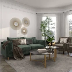 Metal Sunburst Round Wall Decor With Mirror Accent Set Of 3 Gold - Olivia & May -Home Decoration GUEST edbb7f97 63d5 4df9 a85a 04d310f9408b