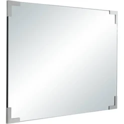 Noble Park Slynia Rectangular Vanity Decorative Wall Mirror Modern Silver Metal Corner 27" Wide For Bathroom Bedroom Living Room Home Office Entryway 15 Noble Park Slynia Rectangular Vanity Decorative Wall Mirror Modern Silver Metal Corner 27" Wide For Bathroom Bedroom Living Room Home Office Entryway -Home Decoration GUEST ee0b8c08 3fd2 4033 8166 5ff78af42e72