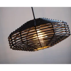 7" Kingston Pendant Ceiling Light Black - Adesso -Home Decoration GUEST ef11e4cb 07db 46cd b1ff 25f4e00e208d