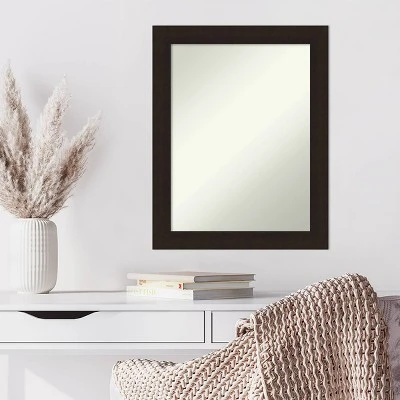 22" X 28" Non-Beveled Carlisle Espresso Wood Wall Mirror - Amanti Art 7 22" X 28" Non-Beveled Carlisle Espresso Wood Wall Mirror - Amanti Art - Image 5