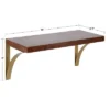 18" X 8" Bellingham Wood Decorative Wall Shelf Walnut Brown - Kate & Laurel All Things Decor 1 18" X 8" Bellingham Wood Decorative Wall Shelf Walnut Brown - Kate & Laurel All Things Decor -Home Decoration GUEST f1ec6cac 0e5d 435d 8043 fe59d68f8fd5