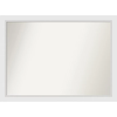 Amanti Art Blanco White Non-Beveled Wood Bathroom Wall Mirror 13 Amanti Art Blanco White Non-Beveled Wood Bathroom Wall Mirror - Image 11