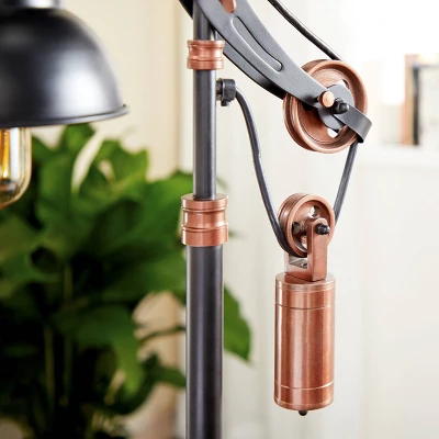 Industrial Metal Desk Lamp Black - Olivia & May 4 Industrial Metal Desk Lamp Black - Olivia & May - Image 2