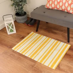 2'x3' ColorStar Timeless Stripe Door Mat Yellow - Bungalow Flooring 9 2'x3' ColorStar Timeless Stripe Door Mat Yellow - Bungalow Flooring -Home Decoration GUEST f34da436 ae7f 4a89 81fe 2710bc0d6c65