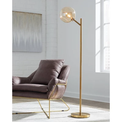 Abanson Floor Lamp Amber/Gold - Signature Design By Ashley 3 Abanson Floor Lamp Amber/Gold - Signature Design By Ashley