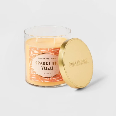Lidded Glass Jar Candle Sparkling Yuzu - Opalhouse™ 4 Lidded Glass Jar Candle Sparkling Yuzu - Opalhouse™ - Image 2