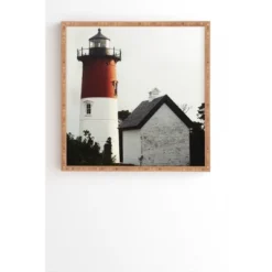 Chelsea Victoria Nauset Beach Lighthouse Bamboo Framed Wall Art - Deny -Home Decoration GUEST f40fce60 882f 4f01 ad8e ae08dcce4367