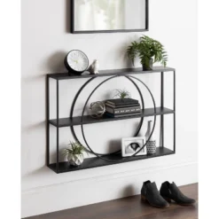 36" X 24" Pirzada Geometric Wall Shelf Black - Kate & Laurel All Things Decor 10 36" X 24" Pirzada Geometric Wall Shelf Black - Kate & Laurel All Things Decor -Home Decoration GUEST f48d7146 d253 4635 a786 3b6f1fea233d