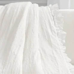 Lush Décor Ella Lace Ruffle Baby Throw Blanket -Home Decoration GUEST f4c4d784 1d43 4109 b8d1 e9ec0ab089b7