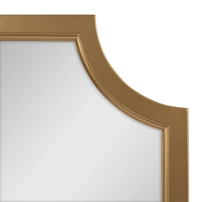 18" X 24" Hogan Scallop Wall Mirror Gold - Kate & Laurel All Things Decor 4 18" X 24" Hogan Scallop Wall Mirror Gold - Kate & Laurel All Things Decor - Image 2