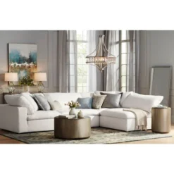 Vienna Full Spectrum Soft Silver Chandelier 24" Wide Crystal Glass 4-Light Fixture For Dining Room House Kitchen Bedroom 16 Vienna Full Spectrum Soft Silver Chandelier 24" Wide Crystal Glass 4-Light Fixture For Dining Room House Kitchen Bedroom -Home Decoration GUEST f9220239 bc37 4ff7 8d74 b2b639aa652b