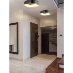 17.75" Metal Rafael Flush Mount (Includes Energy Efficient Light Bulb) Black - JONATHAN Y 9 17.75" Metal Rafael Flush Mount (Includes Energy Efficient Light Bulb) Black - JONATHAN Y -Home Decoration GUEST f9b0bd1e e21a 4fde a2ca 362be03a07cb