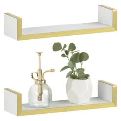 MDesign Floating Wall Mounted U-Shelf Hanging Decor -Home Decoration GUEST f9c12398 f10b 4dad a9cf 201ecba20bef