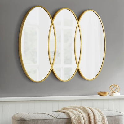 Eclipse Gold Trio Wall Mirror Gold - Madison Park 3 Eclipse Gold Trio Wall Mirror Gold - Madison Park