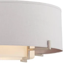 Possini Euro Design Concentric Brushed Nickel Pendant Chandelier 28" Wide Modern White Fabric Drum 4-Light For Dining Room House Foyer Kitchen Island 9 Possini Euro Design Concentric Brushed Nickel Pendant Chandelier 28" Wide Modern White Fabric Drum 4-Light For Dining Room House Foyer Kitchen Island -Home Decoration GUEST fb75c728 2cbd 41a3 a342 8cb6246262b2