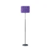 63" Lavender Roses In Bloom Acrylic Metal Floor Lamp - Ore International