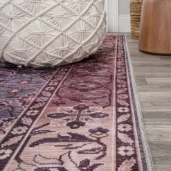 Victoria Ornate Persian All-Over Machine-Washable Area Rug - JONATHAN Y -Home Decoration GUEST fc833825 f97c 4c24 98d6 09f9e21fbdc6