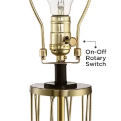 360 Lighting Nathan Modern Table Lamps 25 1/2" High Set Of 2 Gold Metal With USB Charging Ports Black Drum Shade For Bedroom Living Room Home Desk 11 360 Lighting Nathan Modern Table Lamps 25 1/2" High Set Of 2 Gold Metal With USB Charging Ports Black Drum Shade For Bedroom Living Room Home Desk -Home Decoration GUEST fd98c460 da77 4aad a69f 919a6f22e4d3