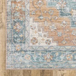 Marcel Bohemian Border Medallion Area Rug Orange/Blue - Captiv8e Designs 18 Marcel Bohemian Border Medallion Area Rug Orange/Blue - Captiv8e Designs -Home Decoration GUEST ff1e3360 c74c 41bd bf2b e9aac0d8f435
