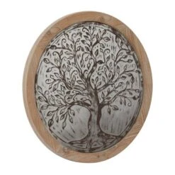 Wooden Tree Embossed Wall Decor Brown - Olivia & May -Home Decoration GUEST ff1eace4 caab 40b9 93f6 cdfc45055b83