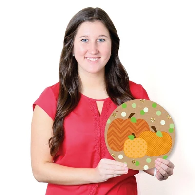 Big Dot Of Happiness Pumpkin Patch - Hanging Porch Fall, Halloween Or Thanksgiving Party Outdoor Decorations - Front Door Decor - 3 Piece Sign 7 Big Dot Of Happiness Pumpkin Patch - Hanging Porch Fall, Halloween Or Thanksgiving Party Outdoor Decorations - Front Door Decor - 3 Piece Sign - Image 5